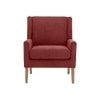 Leston Upholstered Fabric Arm Chair in Copper