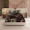 Stoa Paris 300TC UltrSatin King Bedsheet Set Satin King Moss, Brown Gold