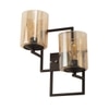 Eliante Modern Wall Lights Mild Steel & Glass Material Brown & Champaign Finish