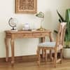 Taahira Study Table -Finish - Natural Teak