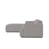 Sophisticated Wood Right Aligned 3-Seater With Upholstery Non Storage Sofa In Grey Colour