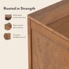 Striado Sideboard in Amber Walnut Finish