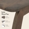 Forma Solid Wood C Table In Danish Walnut Finish