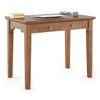 Malabar Solid Wood Study Table in Amber Walnut Finish