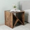 Noah Side Table - Teak Finish
