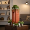 Orange Square Planter Indoor Tabletop Water Fountain