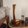 Arc Brown Wooden LED Table Lamp
