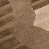 Handmade Wool Area Rug Modern Abstract Brown Beige 8 x 10 Feet Carpet