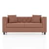 Windsor Premium 2 Seater Fabric Sofa in Mocha Mouse Velvet Colour