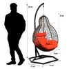 Jungfrau Wicker Swing In Black And Brown Color