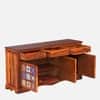 Rangrez Three Door Sheesham Wood Sideboard in Honey Oak Finish
