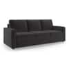 Apollo Compact 3 Seater Fabric Sofa in Pebble Grey Colour