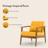 Brooks Lounge Chair in Mustard Yellow Colour