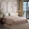 Stoa Paris Super King Size Cotton Bedsheet with 2 Pillow Covers  Size Nectar Bloom Peach