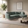 Aria 4 Seater L Shaped Corner Sofa Right Facing Chaise Desert Sage