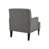 Terren Boucle Fabric Lounge Chair in Grey