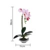 White 1 Pieces Orchid Artificial Plant With Pot