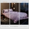 Stoa Paris Comforter Set Double Bed, 300TC Satin Double Bed Comforters in  Lilac