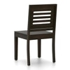 Capra Solid Wood Dining Chair Set Of 2 In Mahogany Finish
