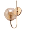 Eliante Modern Wall Lights Mild Steel & Glass Material Gold & Champaign Finish