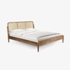 Meadow Non Storage Cane King Size Bed in Natural Finish