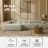 Sophisticated Wood Right Aligned 3-Seater With Upholstery Non Storage Sofa In White Colour