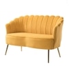 Ukraine Fabric Sofa (Yellow)