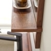 Crystal Solid Wood Mirror In Provincial Teak 50 x 70cm