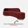 Maddox Velvet 3 Seater Sofa in Maroon Colour