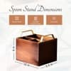Inseparables Teak Wood Spoon Stand Copper