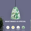 Tropical Vibe Glass Electric Lighting in White Colour