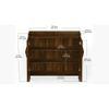 Brooklyn Engineered Wood Dual Tone 2 Doors with Lock Shoe Rack Cabinet Slipper Footwear Stand Organizer can Store Up to 16 Pairs for Home (Brown Maple)