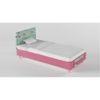 Color Play Engineered Wood Drawer Storage Bed in Coral Colour