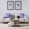 Hexa Engineered Wood Coffee Table With Metal Legs In Frosty White