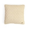 Popcorn Natural Cotton Knitted Cushion Cover 16X16 Inches