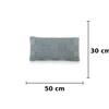 Nora Monument Grey Cotton Knitted Decorative Cushion Cover 12 x 20 Inches