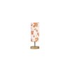 Khloe Wood Table lamp with Multicolor cotton Shade