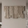Beige Abstract Geometric Handmade Natural Wool Wall Art 7 x 5 Feet