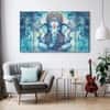 The Castle Decor Ganesha Wall Art Set of 5 Digital Painting 27x48 Inch