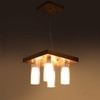 Eliante 4-Light Chandelier, Mild Steel Modern Ceiling Fixture For Living Room, Dining Room