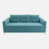 Arab Velvet 3 Seater Sofa T Blue Color