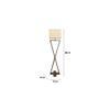 Infinity Beige Jute Floor Lamp with Beige Jute Base