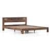 Amal Solid Wood Queen Size Bed In Teak Finish