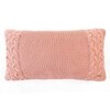 Archer Dusty Coral Cotton Knitted Pillow Cover 12X20 Inches