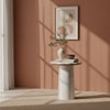 Mallow Marble Side Table in Beige Colour