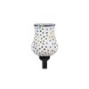 Creed Black Glass Shade Floor Lamp