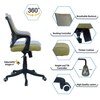 Ddeasirea Mid Back Ergonomic Chair in Pearl Green Colour