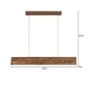 Sirius 36 Brown Solid Wood Cluster Hanging Light