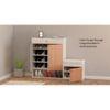 Step-Seat duo Space Saving Shoe Rack