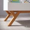 Mid Century Toy Dump with Bookrack Acron White
